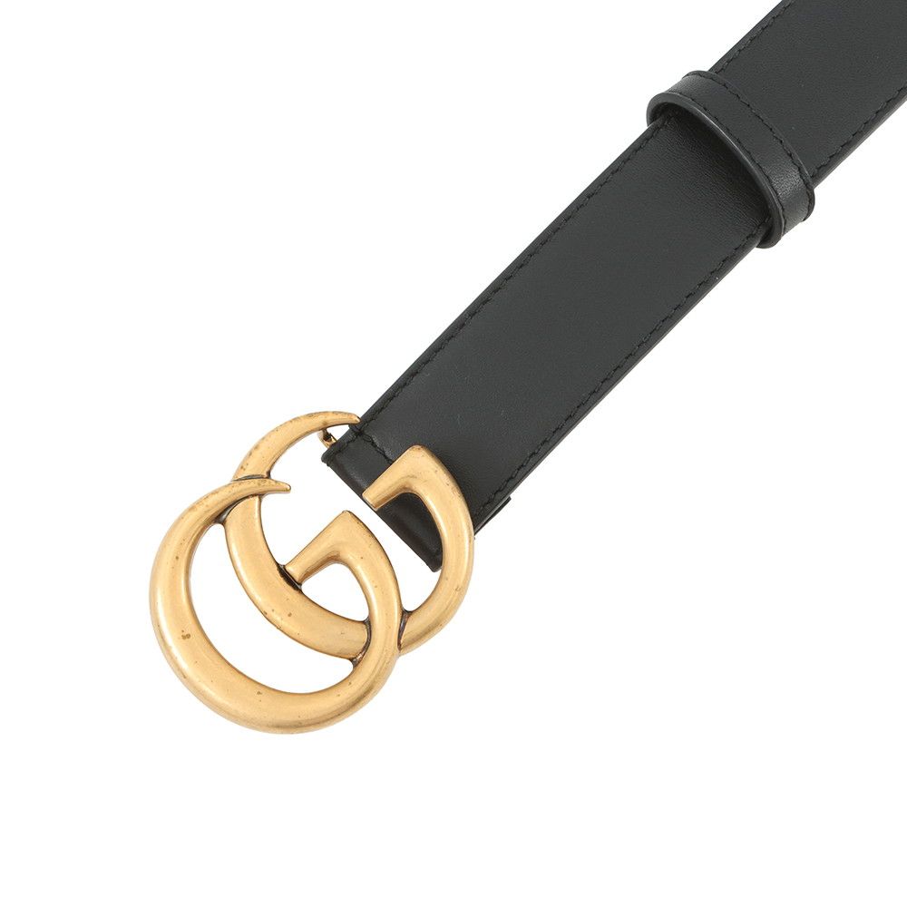 Gucci Belt Double Leather 70 Black — view 4