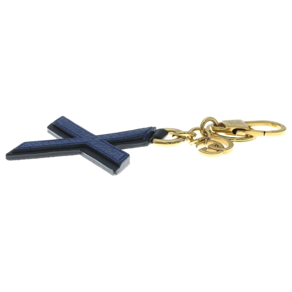 Gucci Alphabet Bag Charm Leather Key Ring Beige — view 5