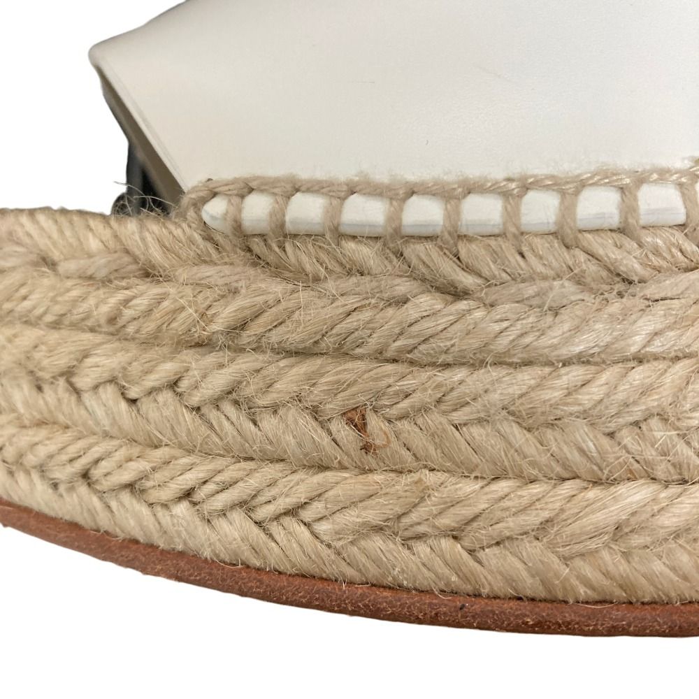 Hermes Tipoli Kelly Espadrilles Wedge Sole Sandals 39 — view 7