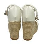 Hermes Tipoli Kelly Espadrilles Wedge Sole Sandals 39 — view 4
