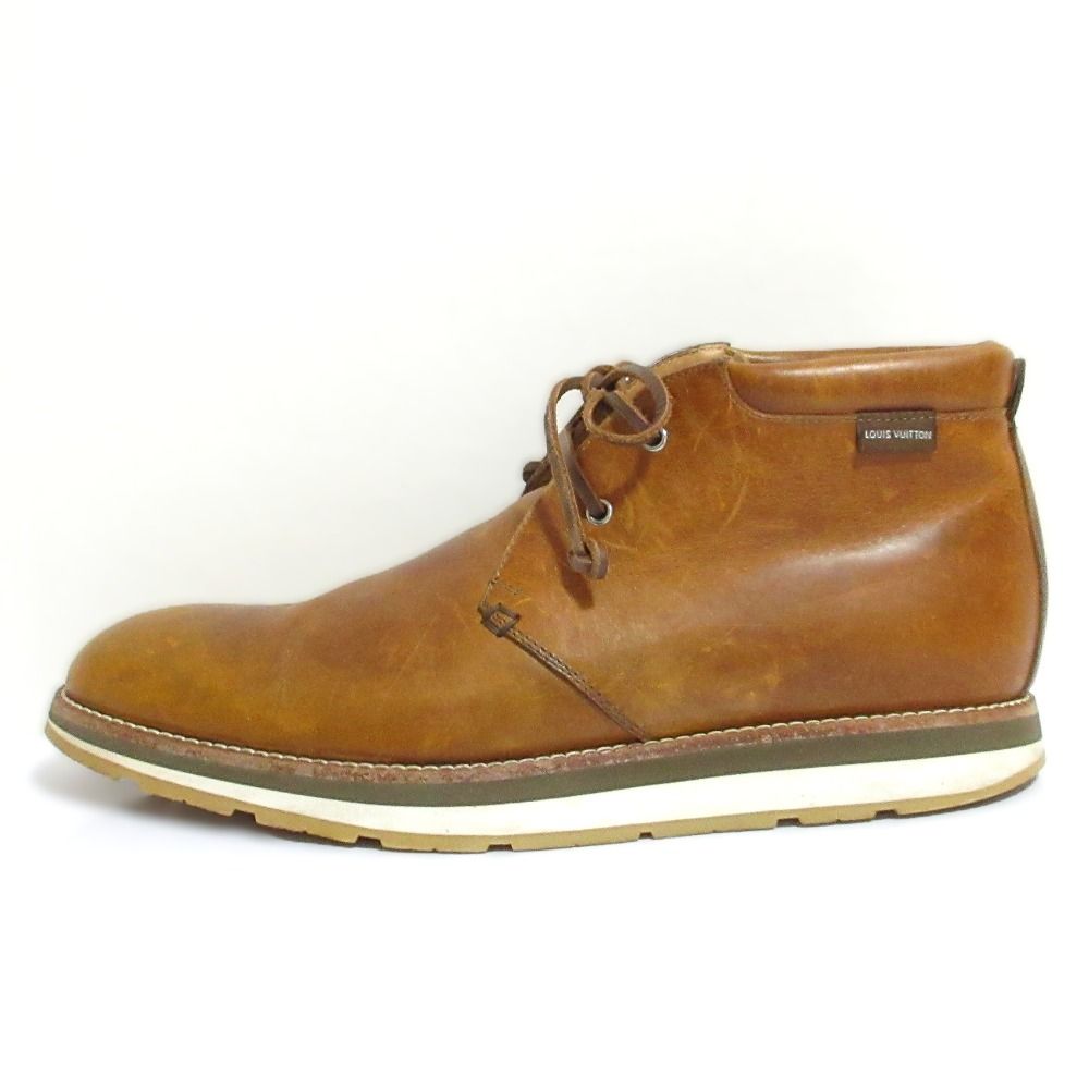 Louis Vuitton Leather Chukka Boots 10 Brown — view 2