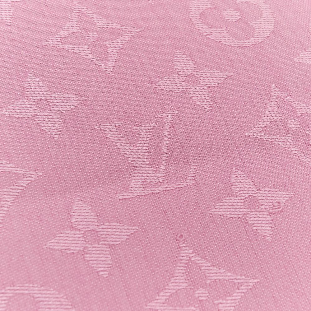 Louis Vuitton Monogram Silk Wool Shawl Pink — view 8
