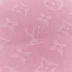 Louis Vuitton Monogram Silk Wool Shawl Pink — view 8