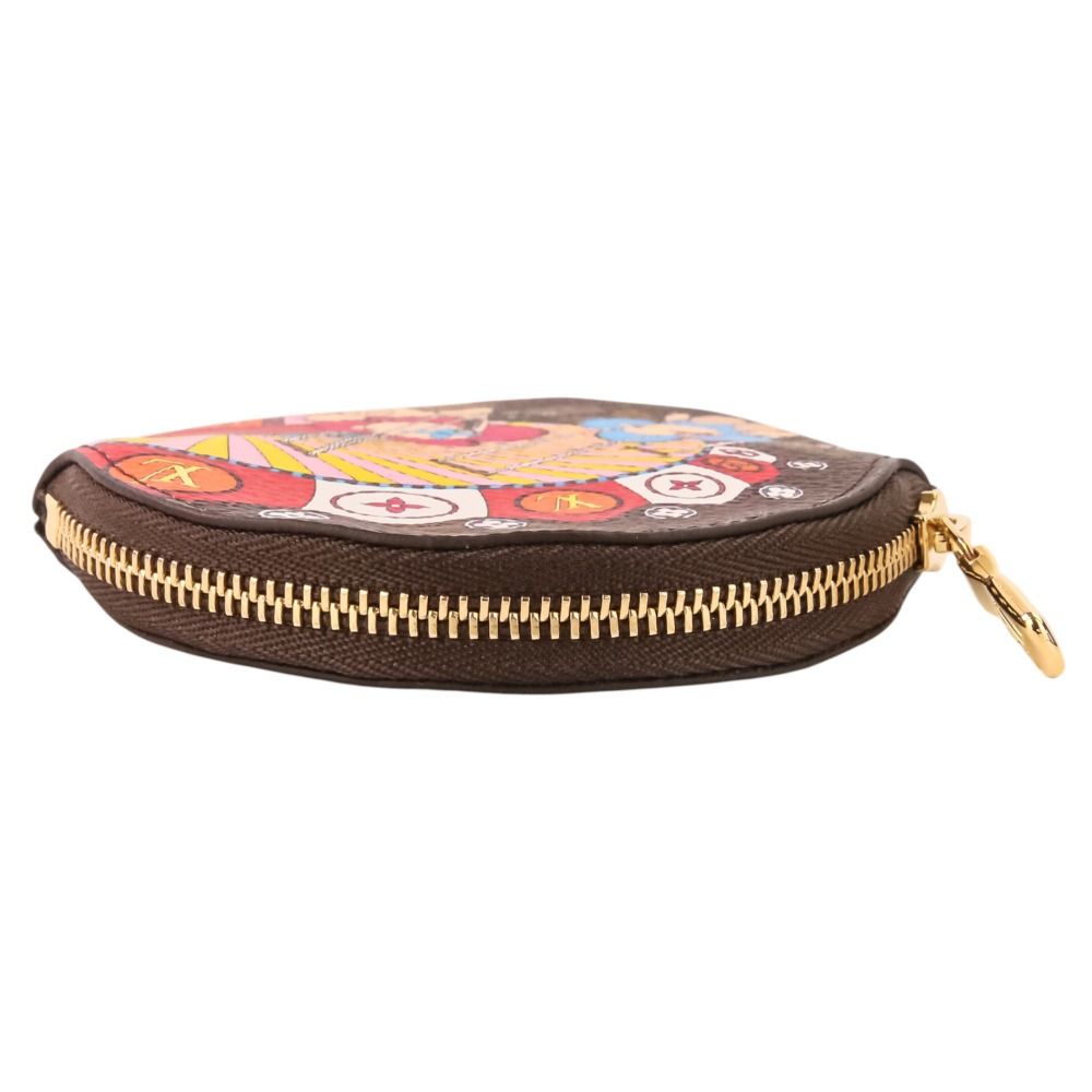 Louis Vuitton Monogram Porte Monnaie Long Vivienne Coin Case Brown — view 3