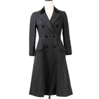 Chanel Tweed Coat with Scarf 36 Black — view 2