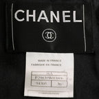 Chanel Tweed Coat with Scarf 36 Black — view 9