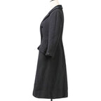Chanel Tweed Coat with Scarf 36 Black — view 4