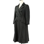 Chanel Tweed Coat with Scarf 36 Black — view 3