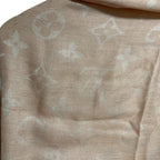 Louis Vuitton Shawl Monogram Pink Beige — view 5