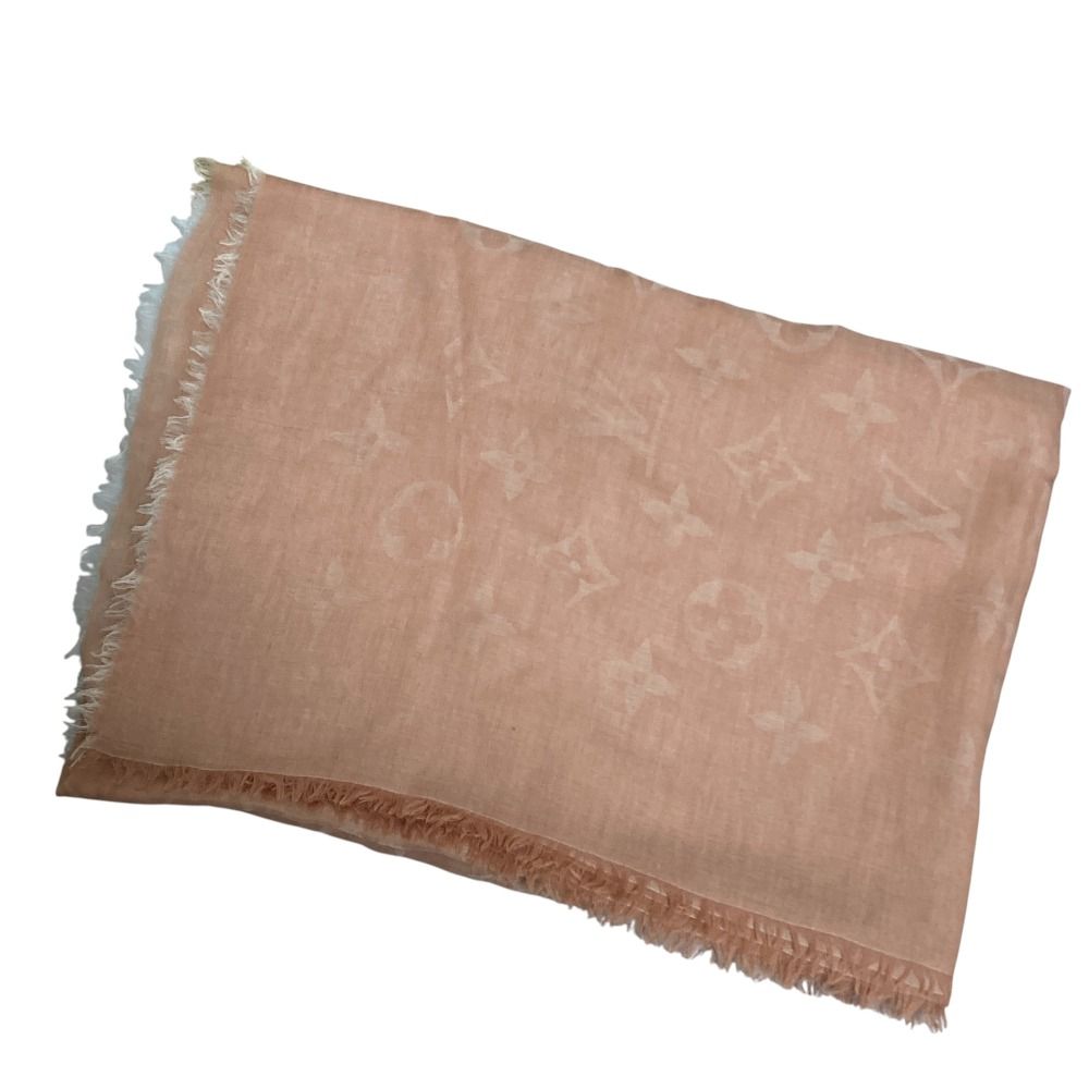 Louis Vuitton Shawl Monogram Pink Beige — view 3
