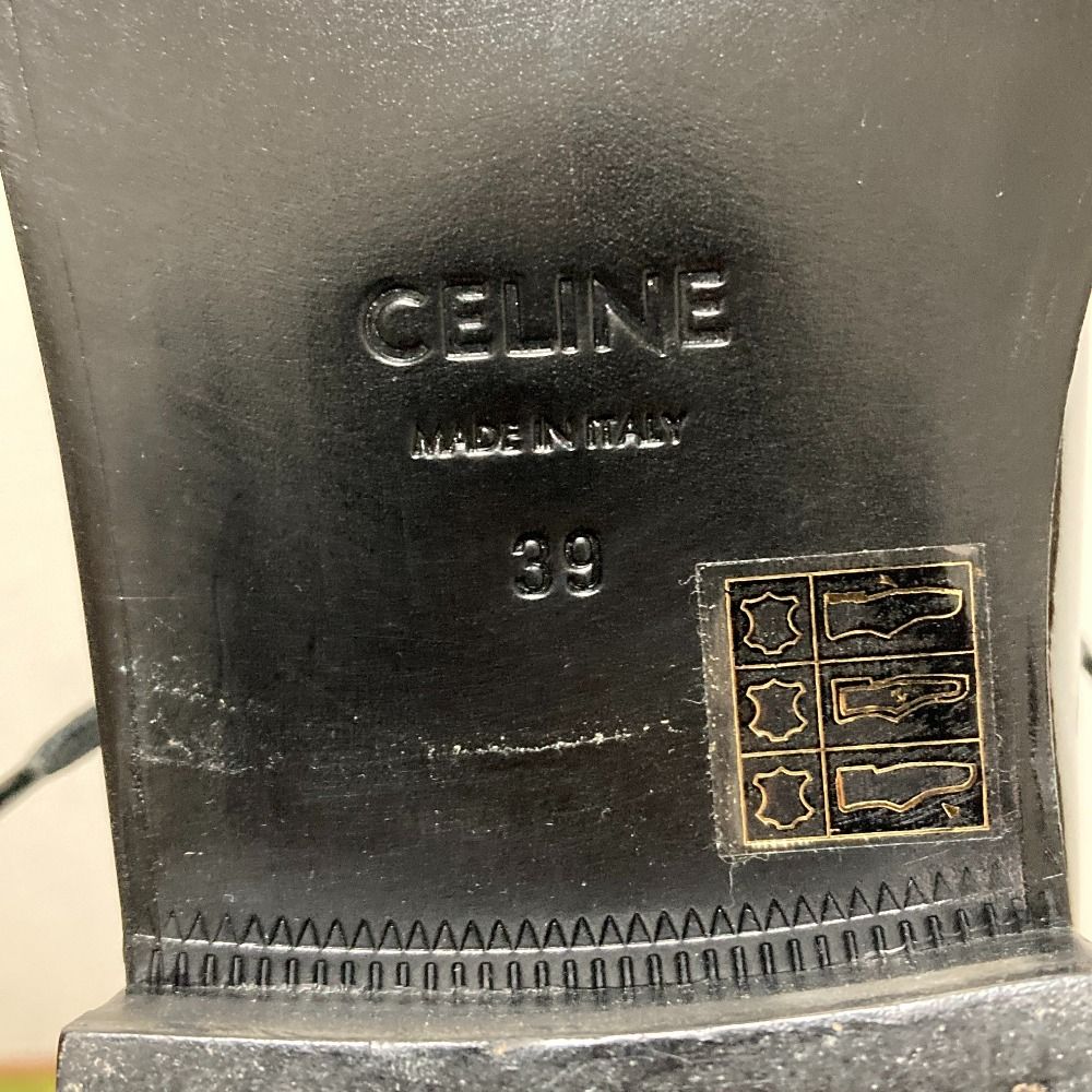 Celine Patent Leather Enamel Lace Up Shoes 39 — view 7