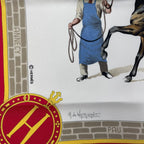 Hermes Scarf Silk Carre 90 les Haras Nationaux National Stallion Farm Red — view 7
