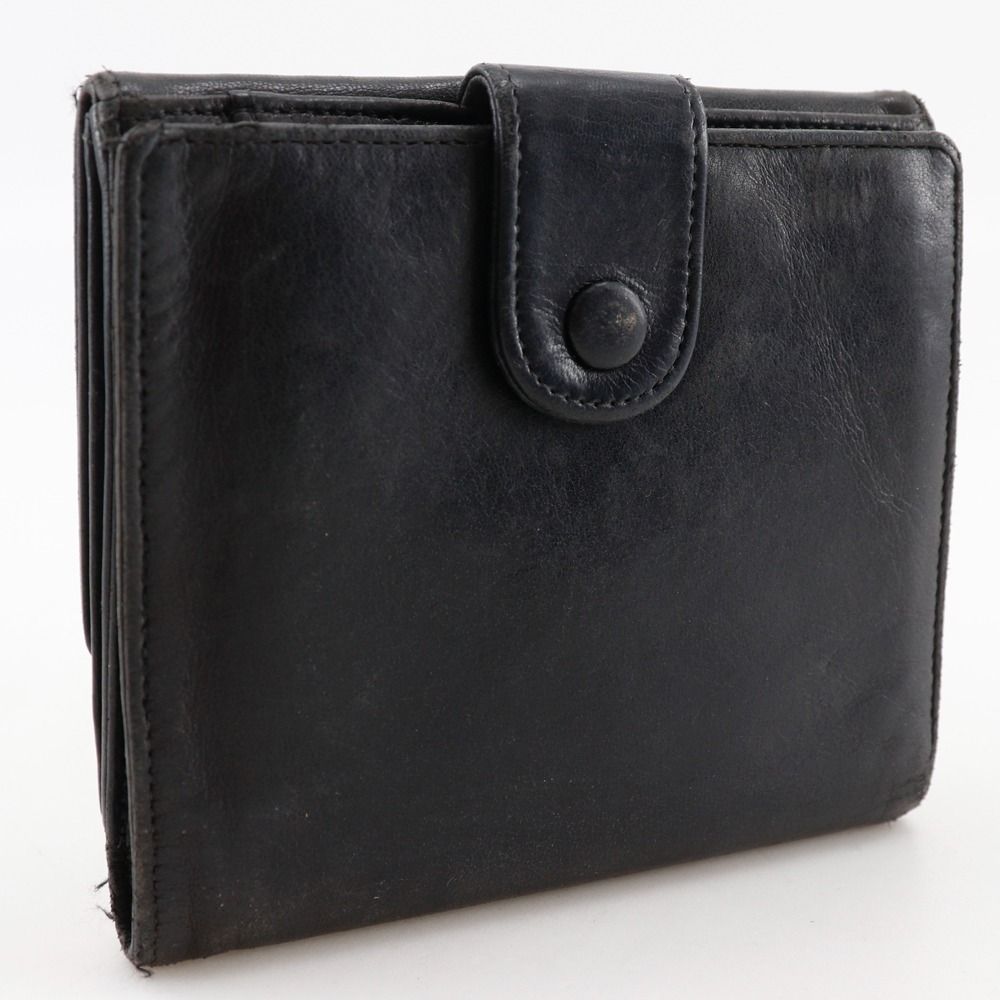 Chanel CC Logo Lambskin Black Bifold Wallet — view 3