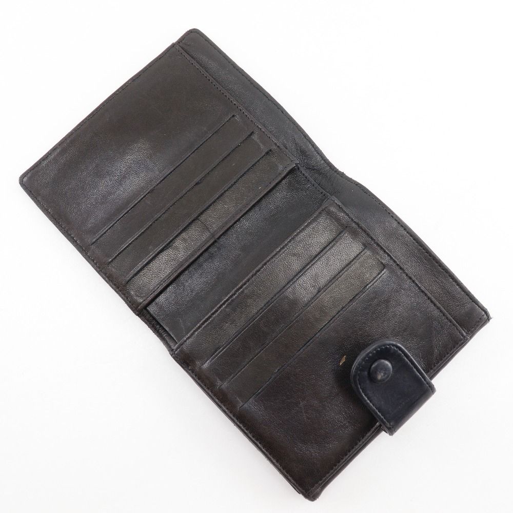 Chanel CC Logo Lambskin Black Bifold Wallet — view 6