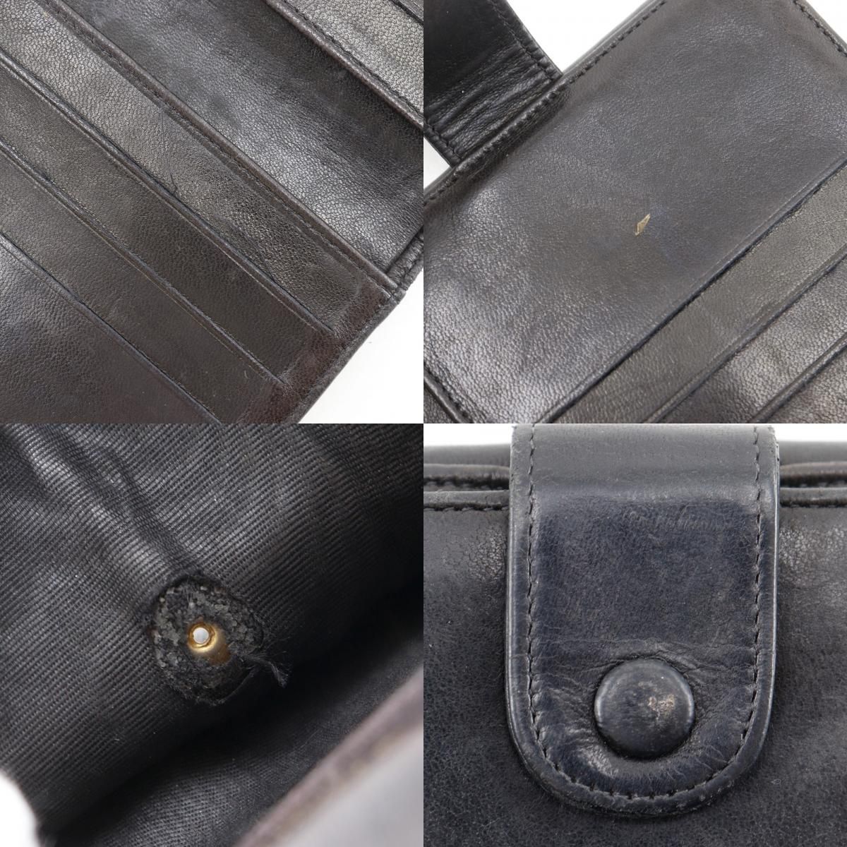 Chanel CC Logo Lambskin Black Bifold Wallet — view 9
