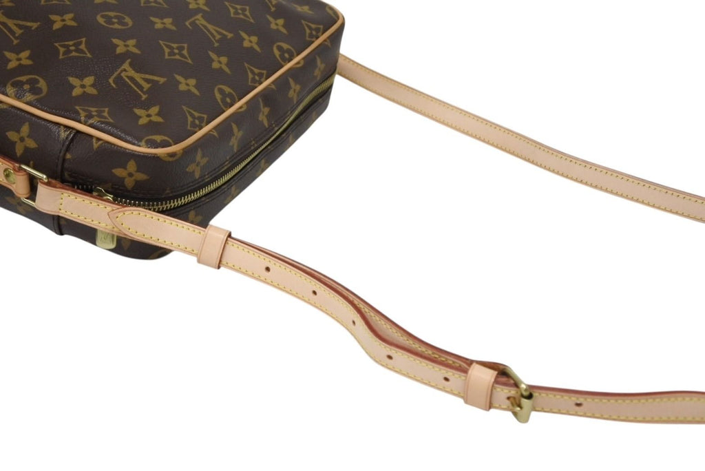 Louis Vuitton Monogram Trocadero 27 Shoulder Bag Vachetta Leather Brown Gold 4 — view 4