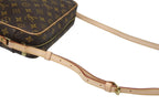 Louis Vuitton Monogram Trocadero 27 Shoulder Bag Vachetta Leather Brown Gold 4 — view 4