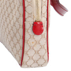 Celine Macadam Shoulder Bag Canvas Beige Red — view 9