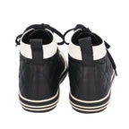 Chanel Quilted CC Logo Bicolor Sneakers Leather Black White — view 3