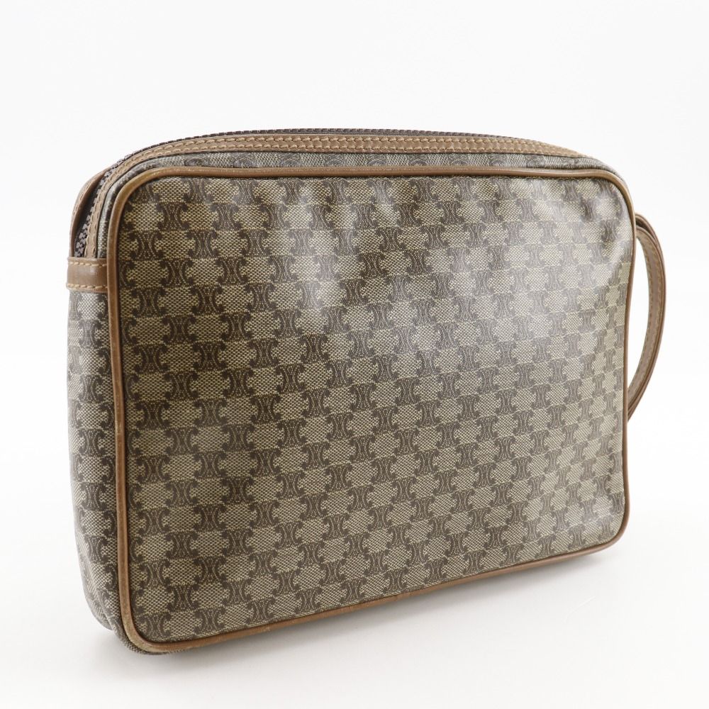 Celine Macadam Pattern Vintage Brown Second Bag — view 3