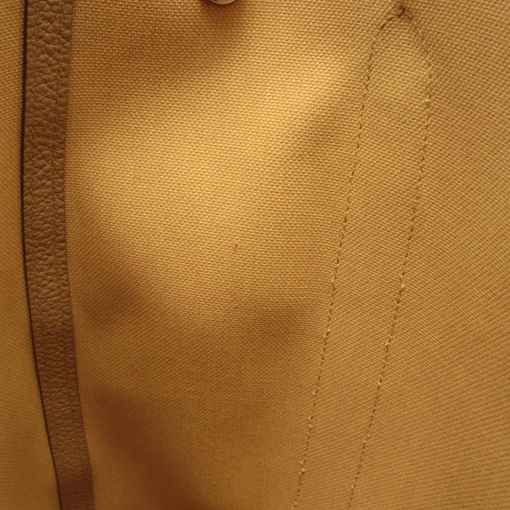 Hermes Tote Garden File PM Foin Canvas Yellow. Beige — view 6