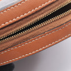 Celine Shoulder Bag Round Purse Triomphe Black Brown Canvas — view 5