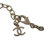 Chanel CC Logo Chain Choker Pendant Necklace Metal — view 8