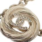Chanel CC Logo Chain Choker Pendant Necklace Metal — view 6