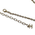 Chanel CC Logo Chain Choker Pendant Necklace Metal — view 9