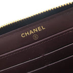 Chanel Caviar Quilted Round Zip Wallet — view 9