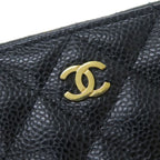 Chanel Caviar Quilted Round Zip Wallet — view 8