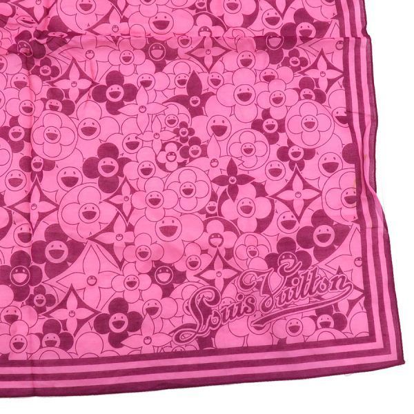 Louis Vuitton Bandana Scarf Cotton Pink — view 7