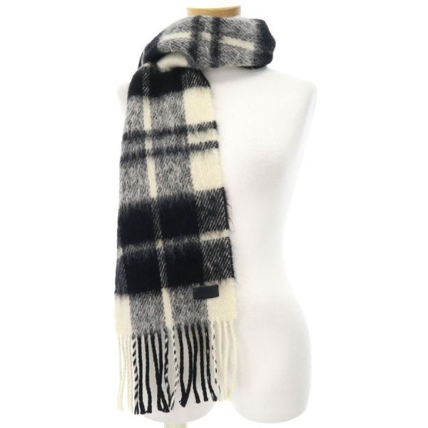 Saint Laurent Paris Scarf Wool Black — view 8
