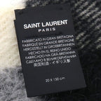 Saint Laurent Paris Scarf Wool Black — view 7