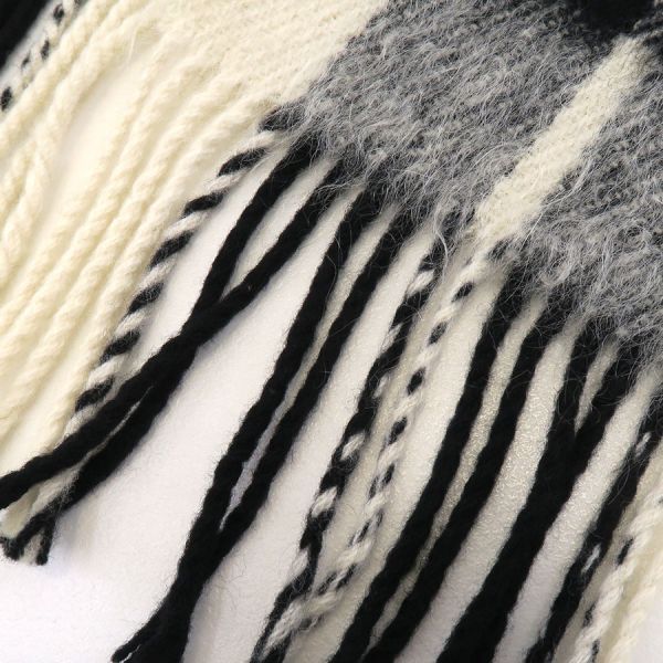 Saint Laurent Paris Scarf Wool Black — view 3