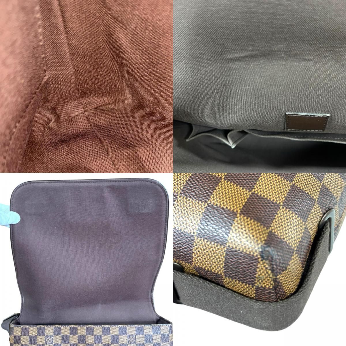 Louis Vuitton Brooklyn MM Damier Shoulder Bag Canvas Brown Model — view 9
