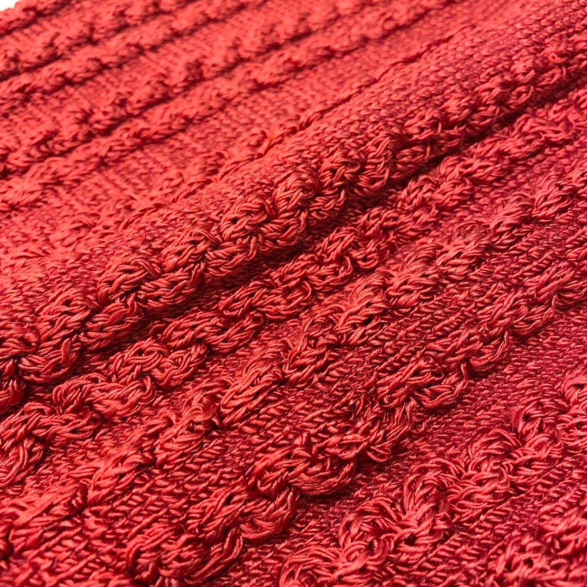Dior Long Sleeve Booker Digan Puff Balloon M Red Cotton — view 7