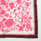 Gucci Silk GG Flora Scarf Pink — view 5