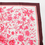 Gucci Silk GG Flora Scarf Pink — view 3