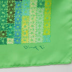 Hermes Silk Carre 90 the Rhythm of China Scarf Green — view 8