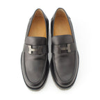 Hermes Gregoire Leather Loafers Black 39 — view 2