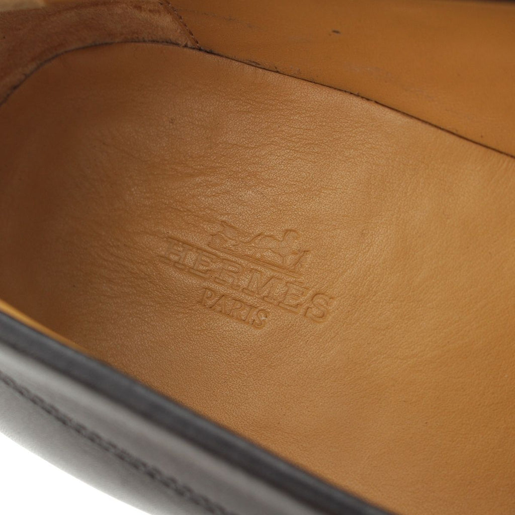 Hermes Gregoire Leather Loafers Black 39 — view 7