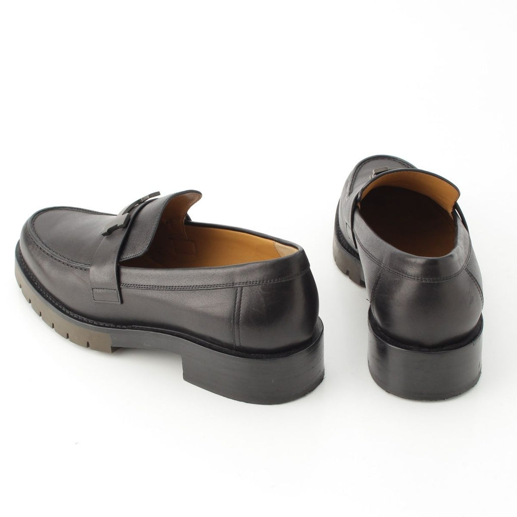 Hermes Gregoire Leather Loafers Black 39 — view 4
