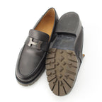 Hermes Gregoire Leather Loafers Black 39 — view 5