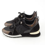 Louis Vuitton Monogram Run Away Sneakers Shoes Black Brown 38 X — view 3