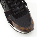 Louis Vuitton Monogram Run Away Sneakers Shoes Black Brown 38 X — view 6