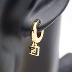 Fendi Forever Hoop Earrings Gold — view 5
