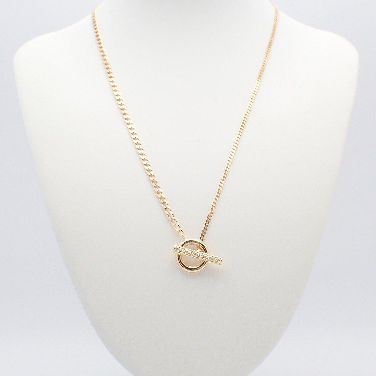 Bottega Veneta Toggle Necklace Gold — view 6