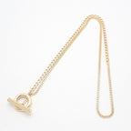 Bottega Veneta Toggle Necklace Gold — view 2