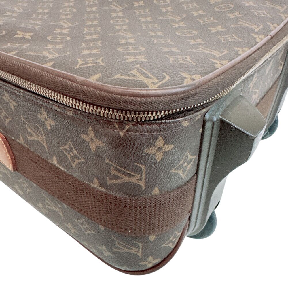 Louis Vuitton Pegase 60 Monogram Leather Travel Bag Brown — view 5